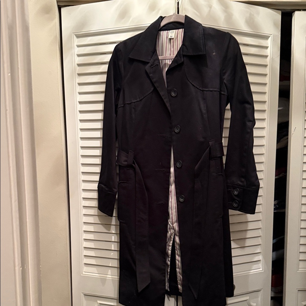 Old Navy Black Trench Coat